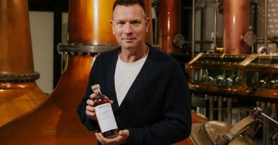 Ewan McGregor launches whisky with Scottish island distillery for children's charity