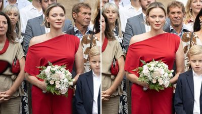 Princess Charlene’s poppy red jumpsuit proves why this bright tone is a must-have for your wardrobe - it’s perfect for autumn and festive dressing