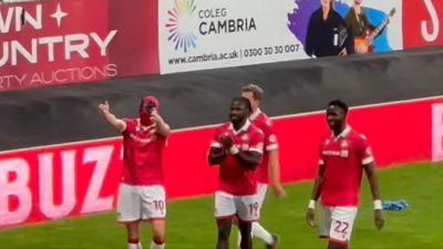 Wrexham's Paul Mullin Hilariously Dons Deadpool Mask After Scoring Goal