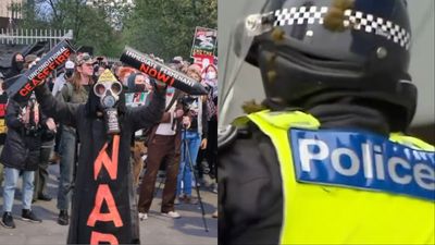 Protestors At The Huge Melbourne Protest Have Reportedly Thrown Horse Shit At Cops