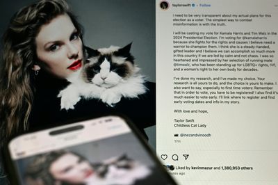 Taylor Swift Endorses Kamala Harris For US President