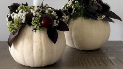 These DIY Pumpkin Candle Holders Are the Perfect Centerpiece to Any Fall Table