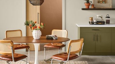 Sherwin-Williams' September Color of the Month is a 'luscious olive green reminiscent of retro style' – and it's perfect for adding depth this fall