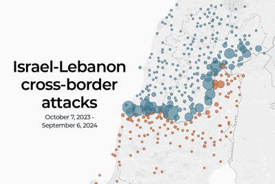 Mapping 11 months of Israel-Lebanon cross-border attacks