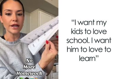 Kindergarten Assigns 20 Pages Of Homework, Mom Informs The Teacher She Is Opting Out Of It