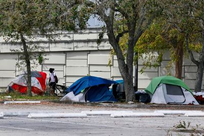 Ron DeSantis condemned over Florida’s ‘draconian’ new anti-homelessness law