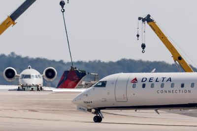 Delta passenger plane strikes regional jet at Atlanta airport