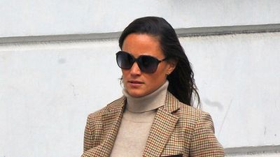 Pippa Middleton’s check blazer, neutral roll neck knit and blue jeans are the anti-trend essentials you need in your autumn wardrobe