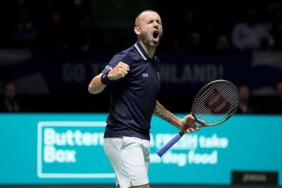 Dan Evans gets GB off to winning start in Davis Cup with Jack Draper rested