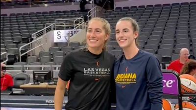 Ex-Iowa Teammates Caitlin Clark, Kate Martin Embrace Before Aces-Fever Clash