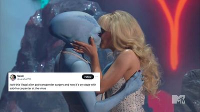 Sabrina Carpenter Just Kissed One Of Kamala Harris’ Illegal Transgender Aliens At The VMAs