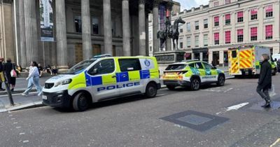 Man dies after falling from balcony at Glasgow art gallery