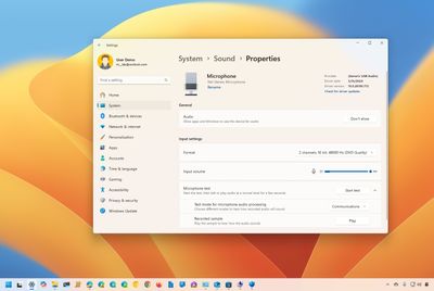 How to test microphone audio processing modes on Windows 11 version 24H2 (2024 Update)