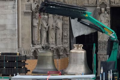 The bells are back at Notre Dame Cathedral in Paris. They'll ring for the post-fire reopening