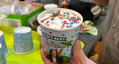 Ben & Jerry's Unveils New Kamala Harris Ice Cream Flavor Named After Iconic Meme