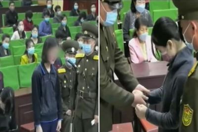 Teenage Girls Humiliated In Public Parade For Watching K-Drama In North Korea