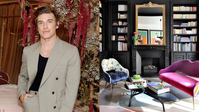 Jeremiah Brent Says He Never Stops Decorating His Shelving, and His Media Room Epitomizes the "Bookshelf Wealth" Trend