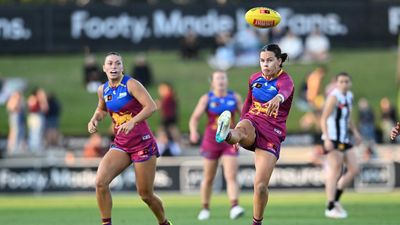 Lions run rampant in 52-point AFLW win over Magpies