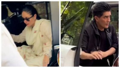 Kareena Kapoor Khan stands by Malaika Arora's side post father Anil Mehta's shocking demise; Manish Malhotra, Seema Sajdeh and others arrive at Arora family residence- WATCH