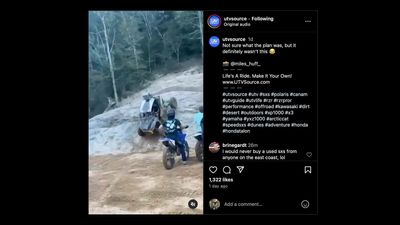 Man Tries to Drive a UTV Backward Up a Rock Wall, Immediately Rolls It