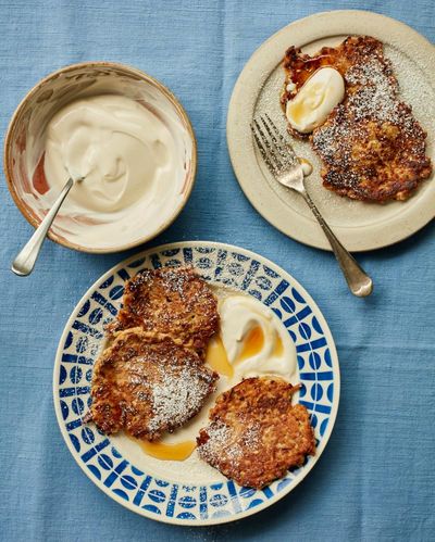 Ravneet Gill’s recipe for grated apple and cinnamon fritters