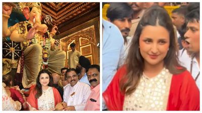 Ganesh Chaturthi: Parineeti Chopra offers prayers at Lalbaugcha Raja; says 'My heart is full'