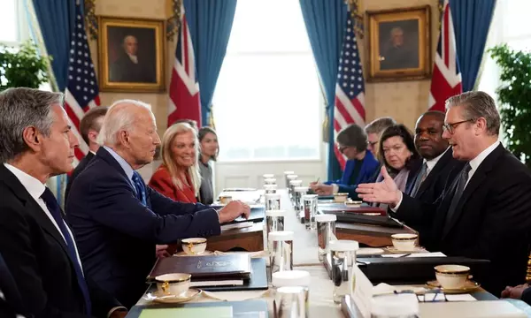 Joe Biden dismisses Russian threats during meeting with Keir Starmer