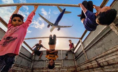‘These boys all had a dream to sit in a plane themselves one day’: Rahul Machigar’s best phone photo