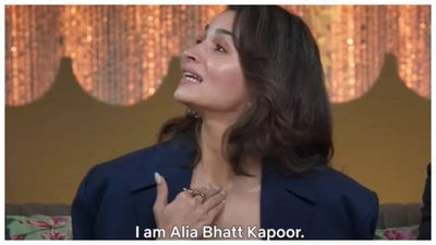 Alia Bhatt calls herself 'Alia Bhatt-Kapoor' for the first time since marriage to Ranbir Kapoor - WATCH