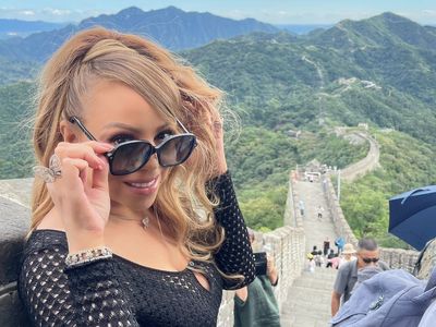 Mariah Carey just climbed the Great Wall of China – in heels