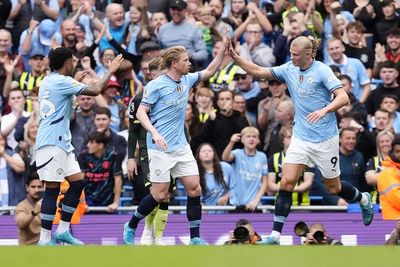 Erling Haaland hits 99th Man City goal as Forest stun Liverpool at Anfield