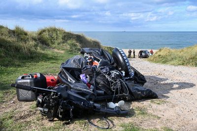 Picture emerges of flimsy boat that led to death of eight migrants and leaves 10-month-old baby in hospital