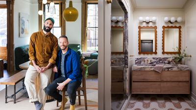 You Won't Believe This Luxurious Bathroom by the Brownstone Boys Uses an Off-the-Shelf Vanity