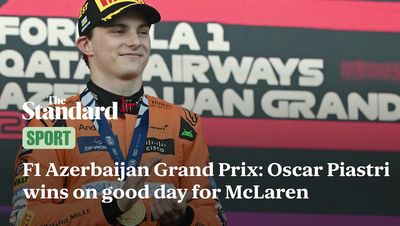 F1 Azerbaijan Grand Prix: Oscar Piastri wins on good day for McLaren as Lando Norris cuts title lead