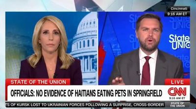 JD Vance appears to admit tale about Haitian immigrants eating pets is made-up as he loses cool with CNN host