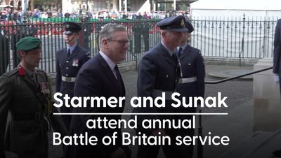 Keir Starmer and Rishi Sunak attend annual Battle of Britain service at Westminster Abbey