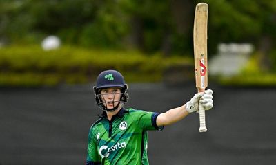 Orla Prendergast soldiers on as Ireland earn historic T20 win against England