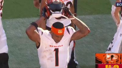 Ja'Marr Chase Spikes Helmet on Bengals' Sideline After Costly Penalty