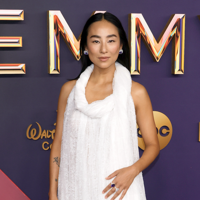 Greta Lee Wears a Dreamy Loewe Wedding Dress on the 2024 Emmys Red Carpet