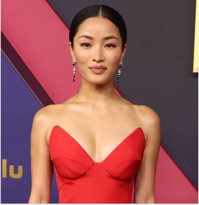 Anna Sawai Wins Her First Emmy Wearing the "Dress of Her Dreams"—a Red Vera Wang Gown—at the 2024 Emmys