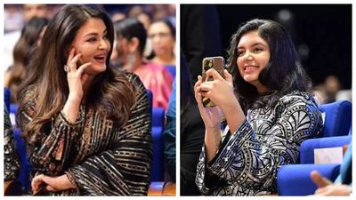 Aaradhya Bachchan turns photographer for mom Aishwarya Rai at award show: Pics Inside