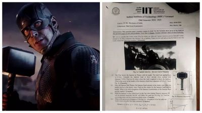 Chris Evans' EPIC Captain America vs Thanos fight scene in 'Avengers: Endgame' appears on IIT Varanasi exam paper