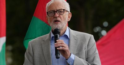 Jeremy Corbyn addresses meeting on creation of new left-wing party