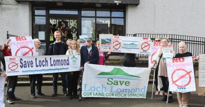 Loch Lomond campaigners protest ahead of Flamingo Land decision