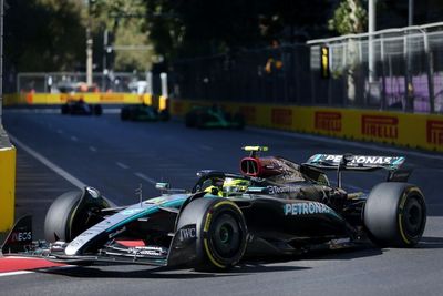 Frustrated Hamilton had to "yank" steering wheel in Azerbaijan GP