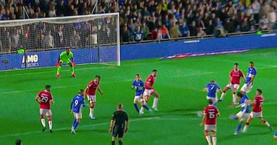 r scores Birmingham City goal in front of celebrity A-listers