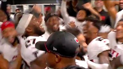 Falcons Treated Raheem Morris to a Wet and Wild Celebration After Beating the Eagles