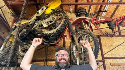 Three Old Dirt Bikes Were Hanging From the Rafters, They're Finally Getting Restored