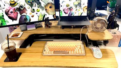 Flexispot M17 standing desk converter review: "all the functionality of the real deal"