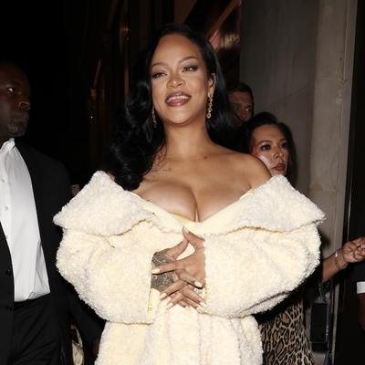 Rihanna's Fluffy Teddy Coat Proves Summer's Butter Yellow Trend Is 100 Percent Fall-Appropriate